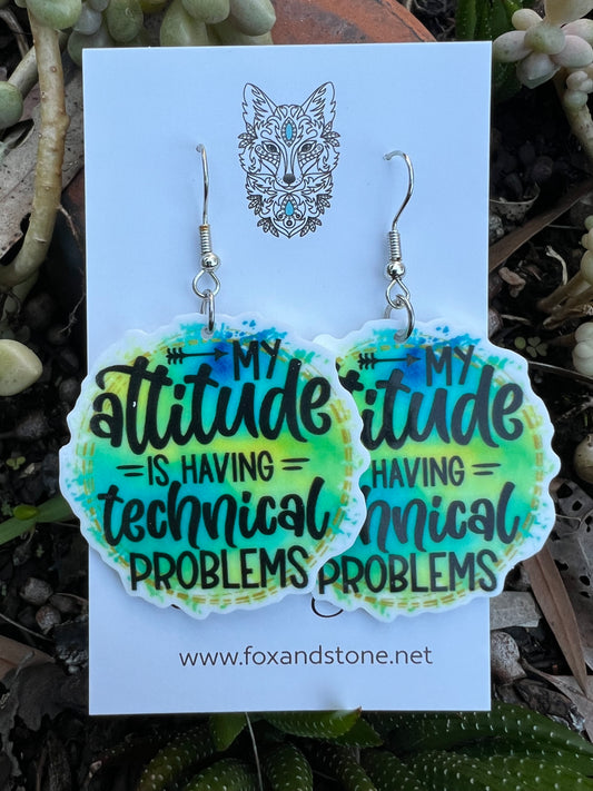 My Attitude Earrings