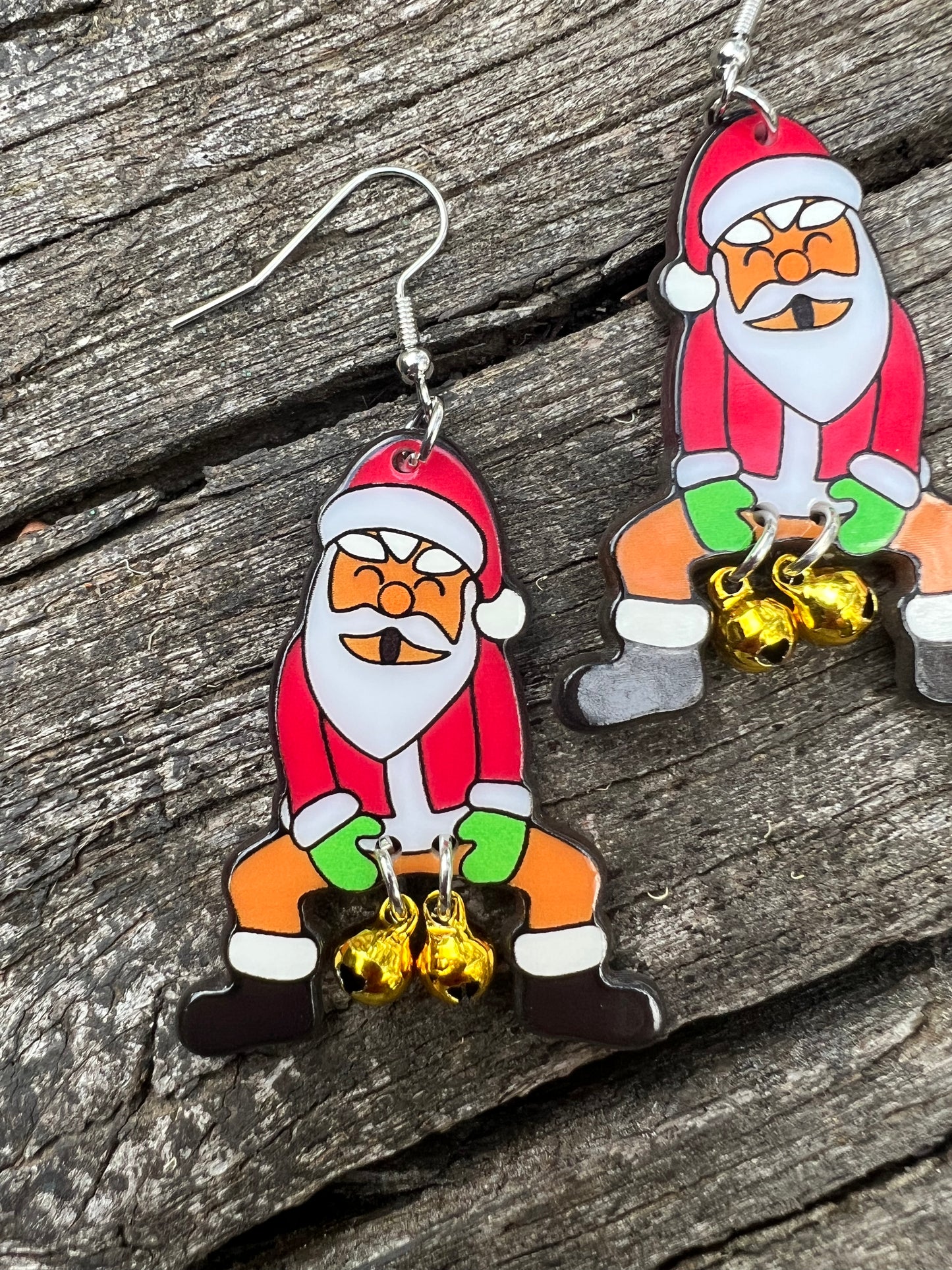 Santa Jangles Christmas Earrings