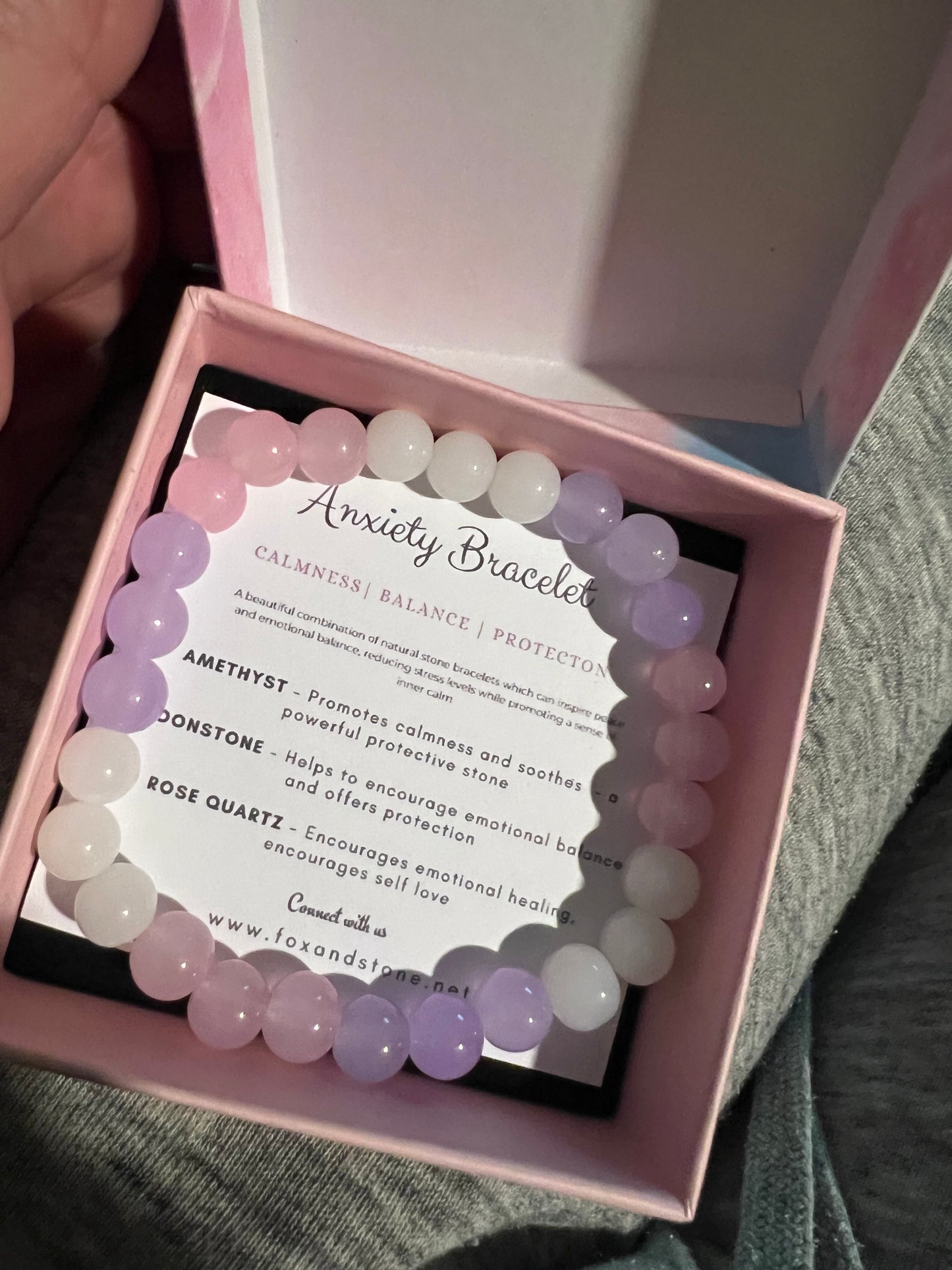 Calming Natural Stone Anxiety Bracelet