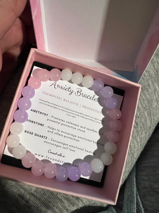 Calming Natural Stone Anxiety Bracelet