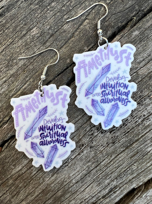 Amethyst Healing Earrings
