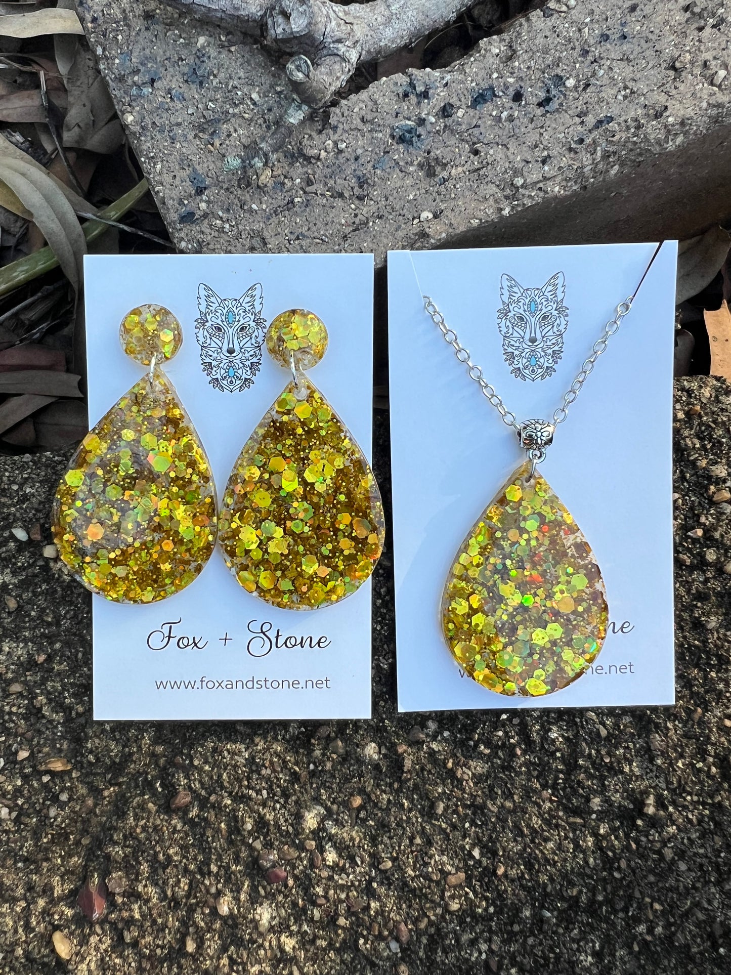 Golden Shimmer Glitter Gift Set