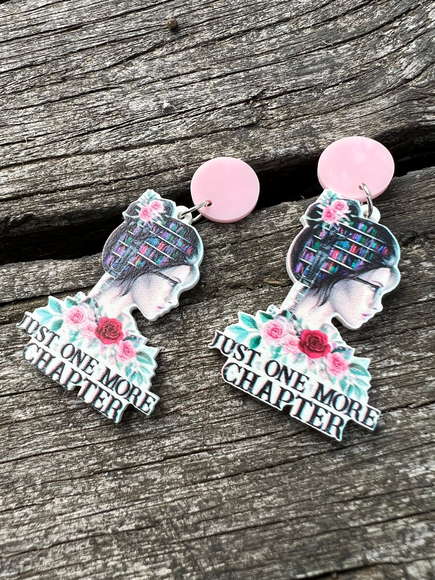 Just One More Chapter Lady Earrings
