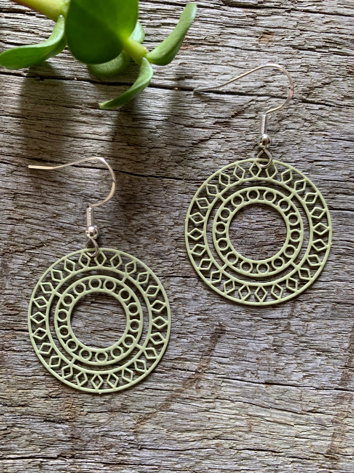 Bree Filigree Sage Earrings