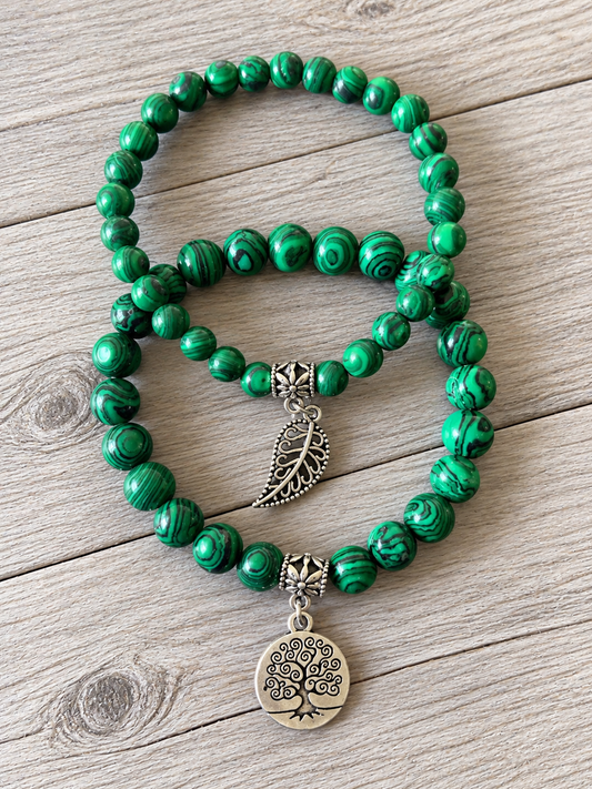 Malachite Double Natural Stone Bracelets