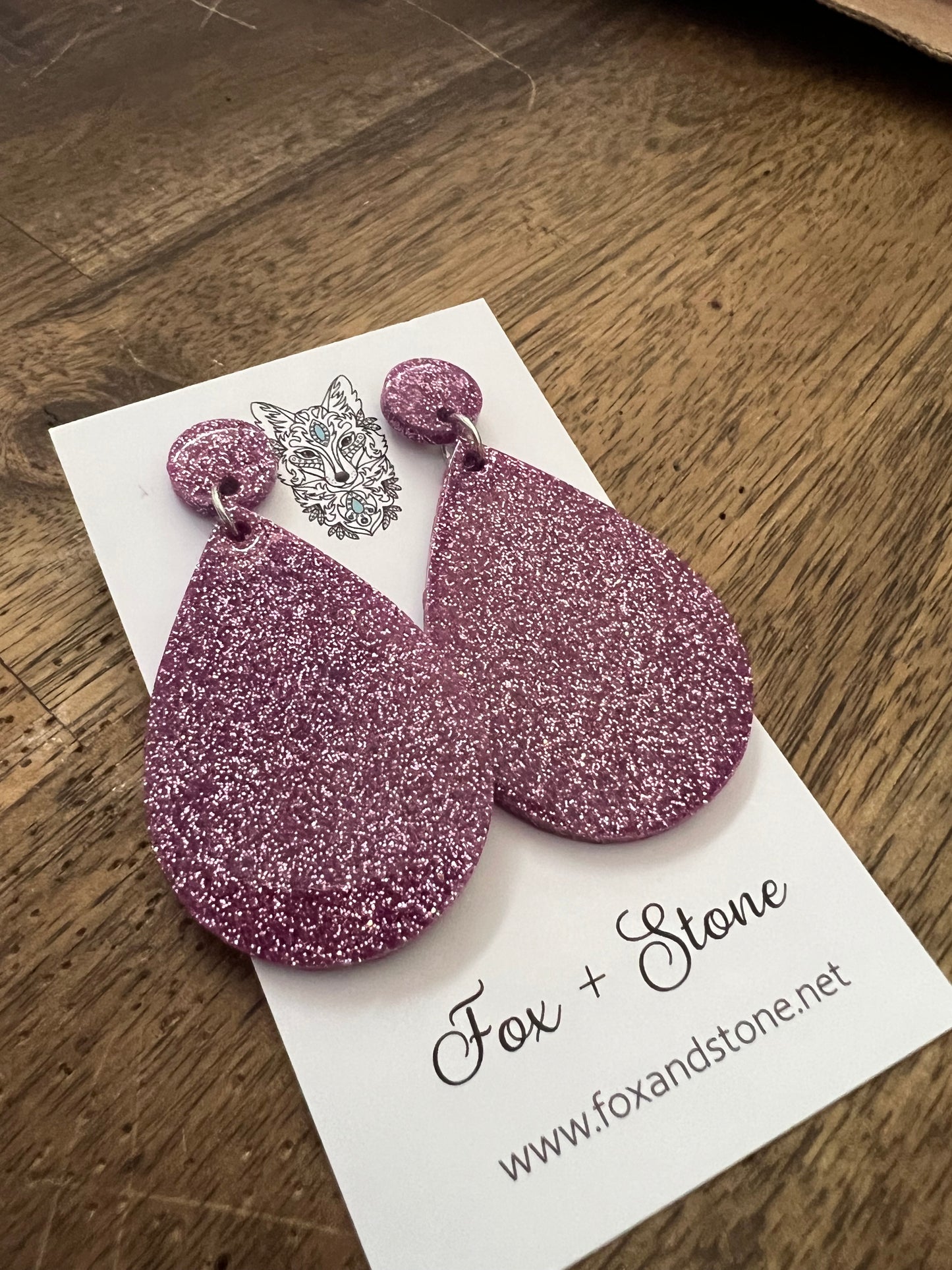 Beetlejuice Glitter Delights Resin Earrings