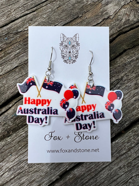 Happy Australia Day Earrings