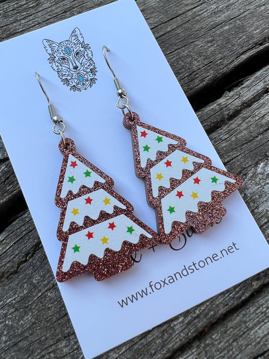 Gorgeous Christmas Tree Earrings