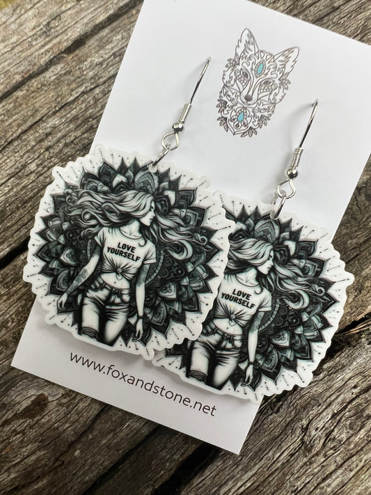 Love Yourself Mandala Earrings