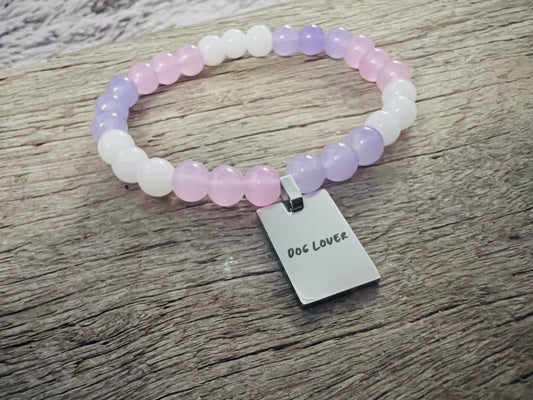 Dog Lover Natural Stone Bracelet