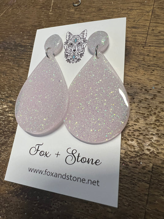 Fairy Kisses Glitter Delights Resin Earrings