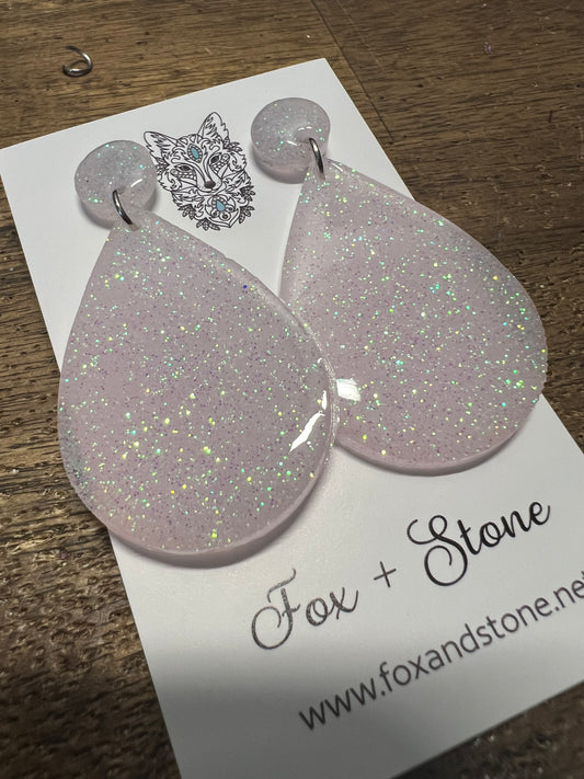 Fairy Kisses Glitter Delights Resin Earrings