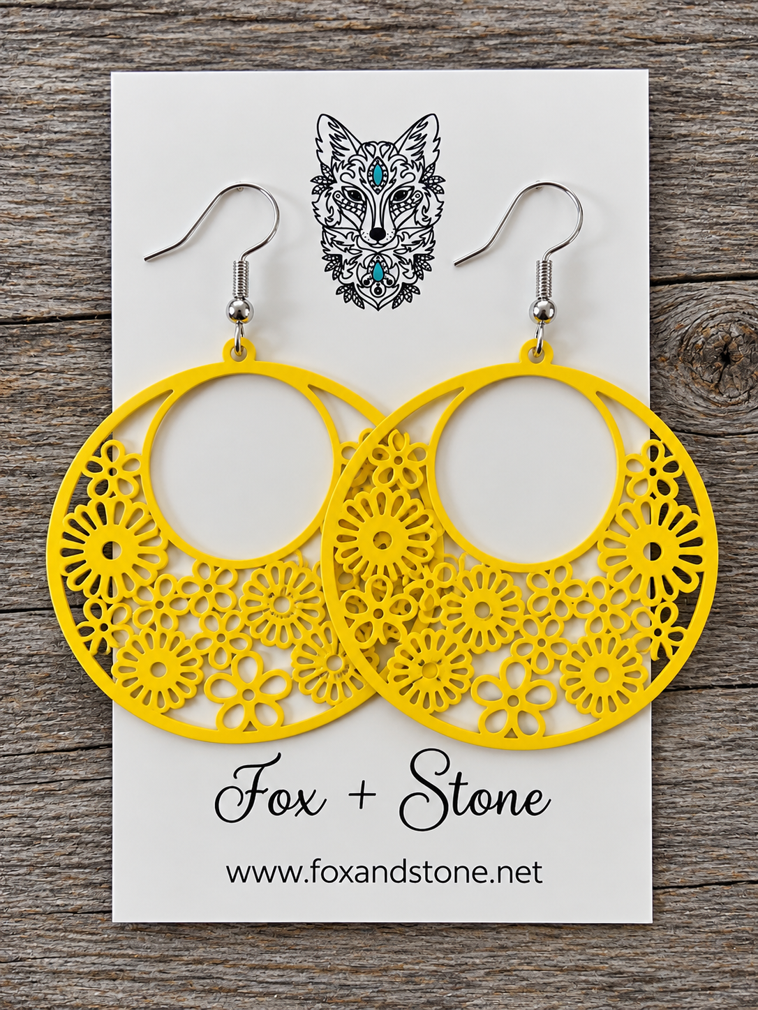 Monique Filigree Yellow Earrings
