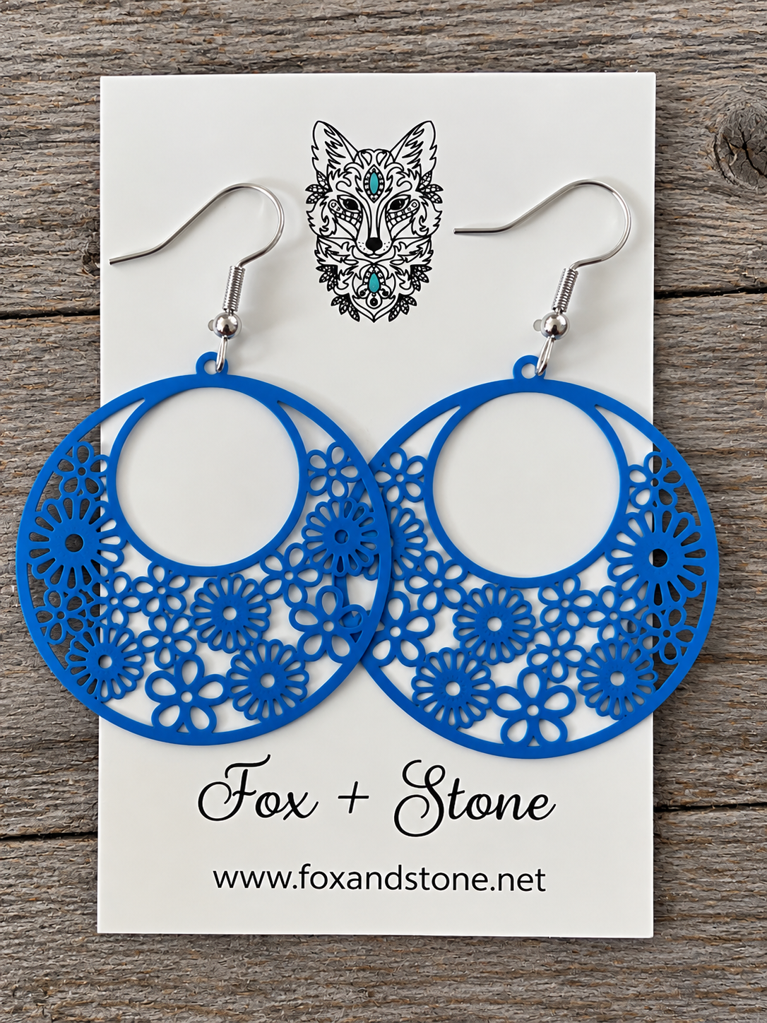 Monique Summer Blue Filigree Earrings