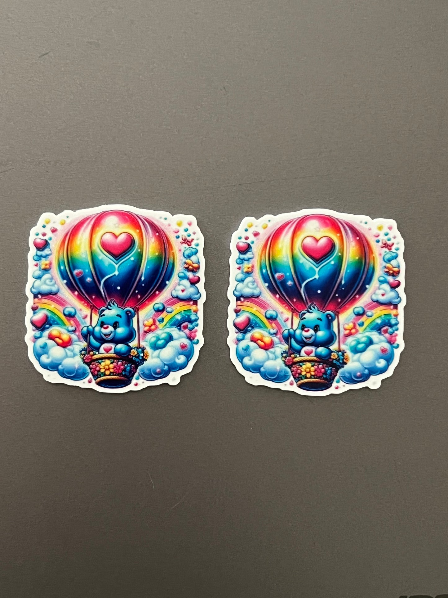 Hot Air Balloon Bear Earrings
