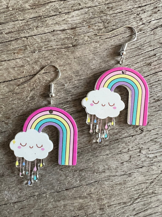 Rainy Day Rainbow Earrings