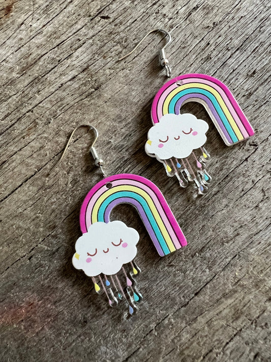 Rainy Day Rainbow Earrings