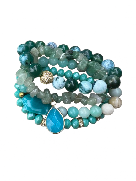 Gemstone Beaded Bracelet Stack