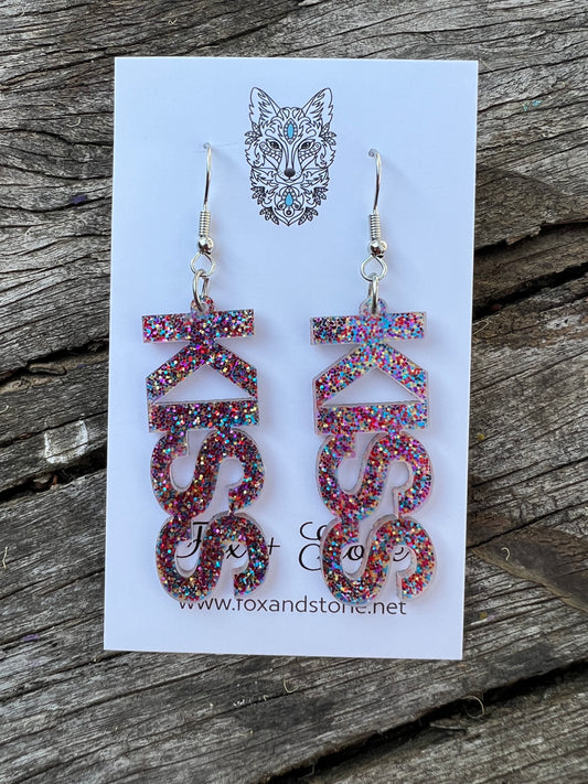 Confetti Kiss Dangle Earrings