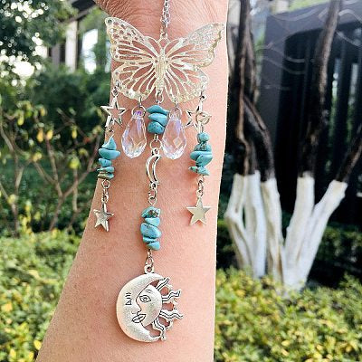 Butterfly Turquoise Sun Catcher