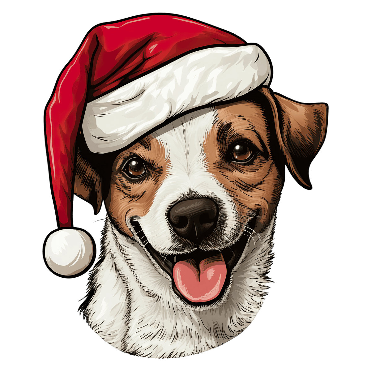 Jack Russell Xmas Dog Earrings