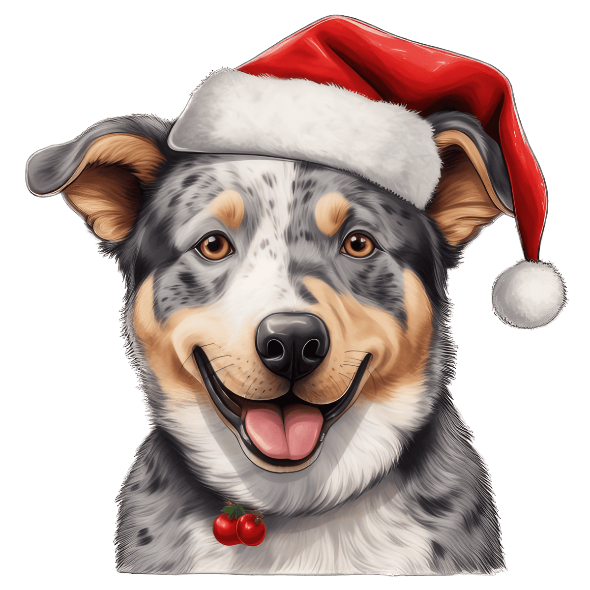 Cattle Dog Xmas Dog Earrings