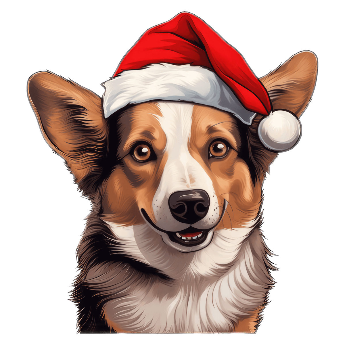 Corgi Xmas Dog Earrings