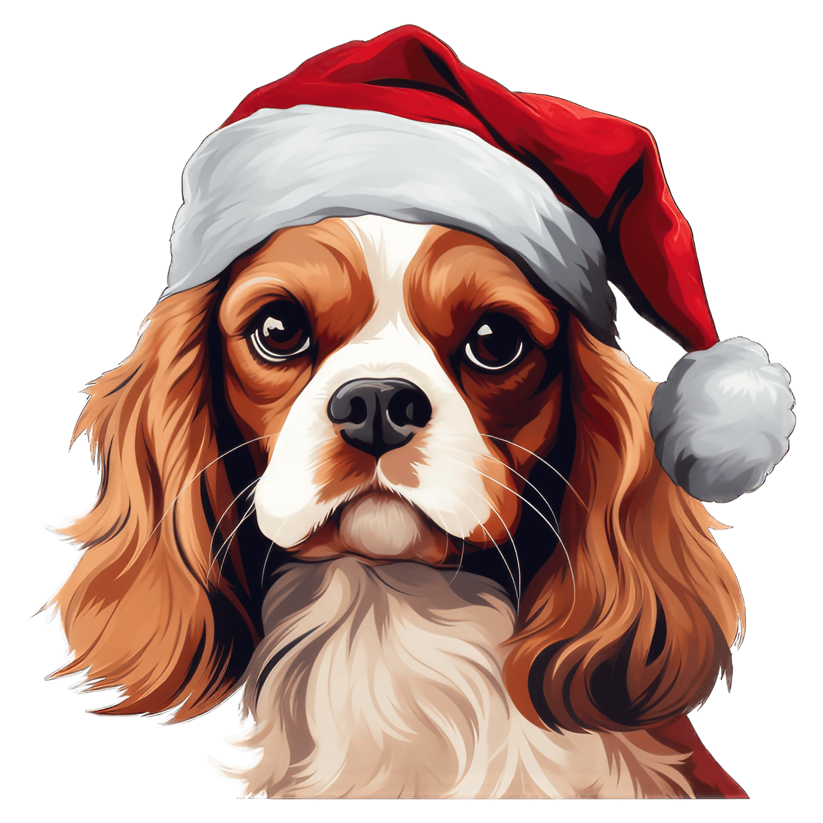 King Charles Xmas Dog Earrings