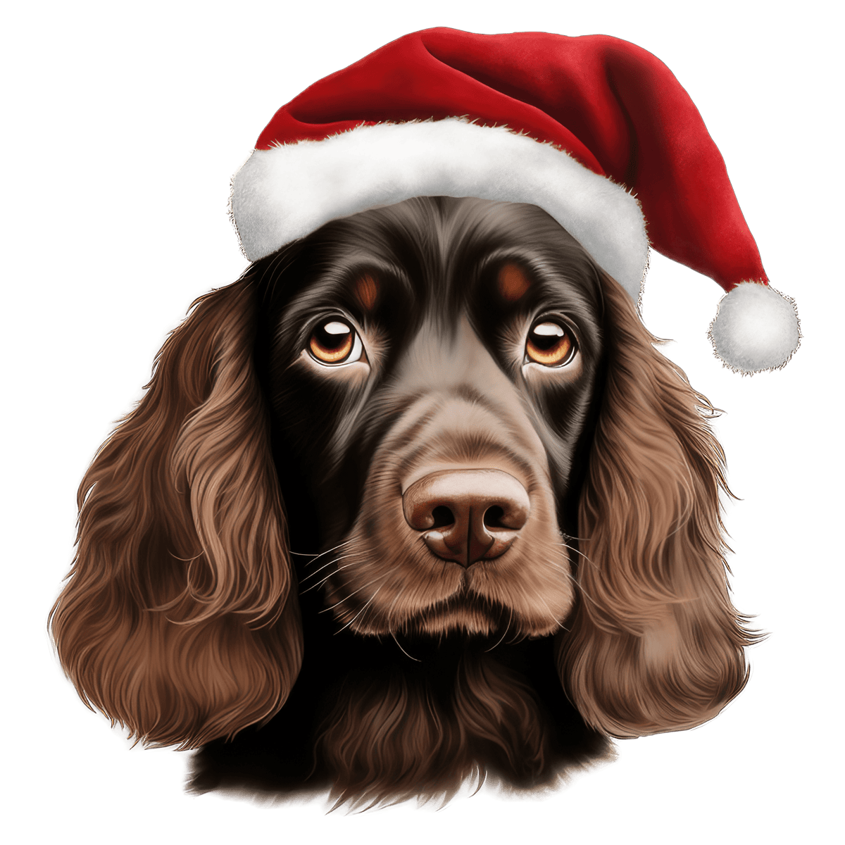 Cocker Spaniel Xmas Dog Earrings