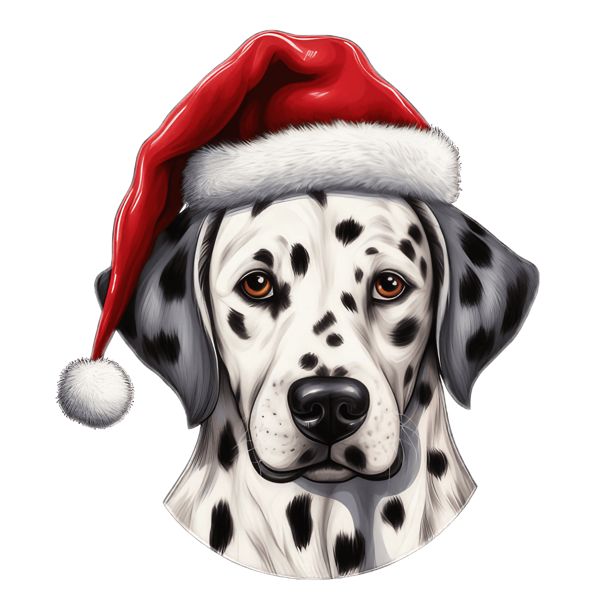 Dalmation Xmas Dog Earrings