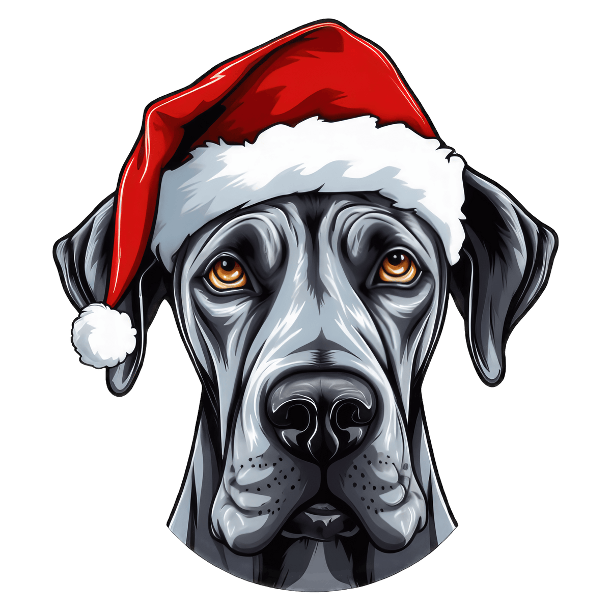 Great Dane Xmas Dog Earrings