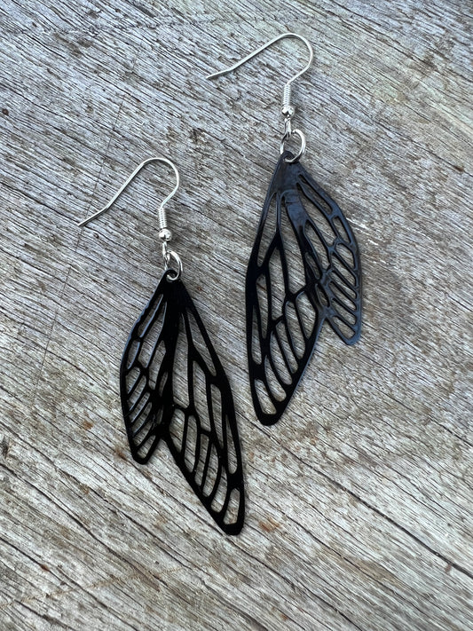 Black Adelina Fairy/Angel Wing Filigree