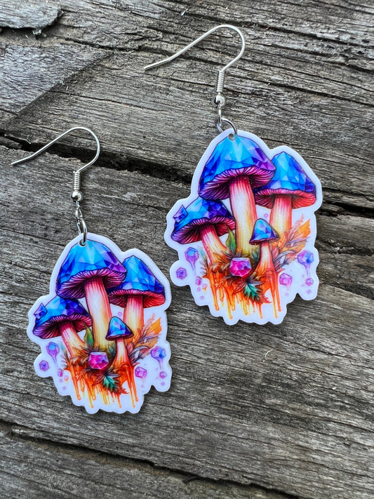Mystic Vibes Mushrooms Earrings