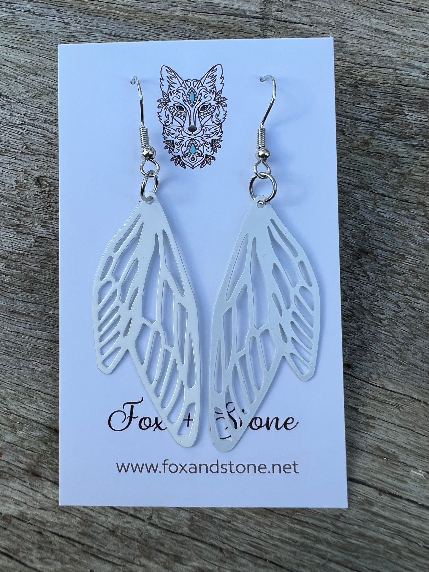 White Adelina Fairy/Angel Wing Filigree