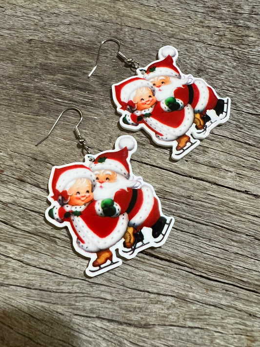 Mr and Mrs Clays Skate Earrings