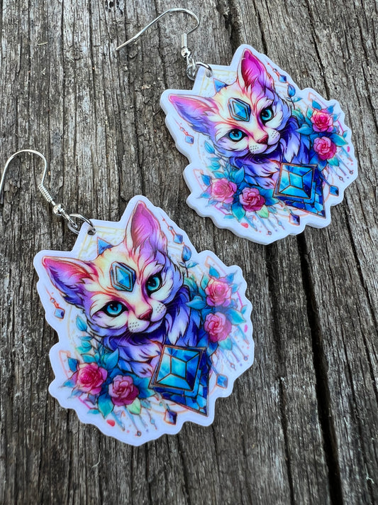 Mystic Vibes Cat Earrings