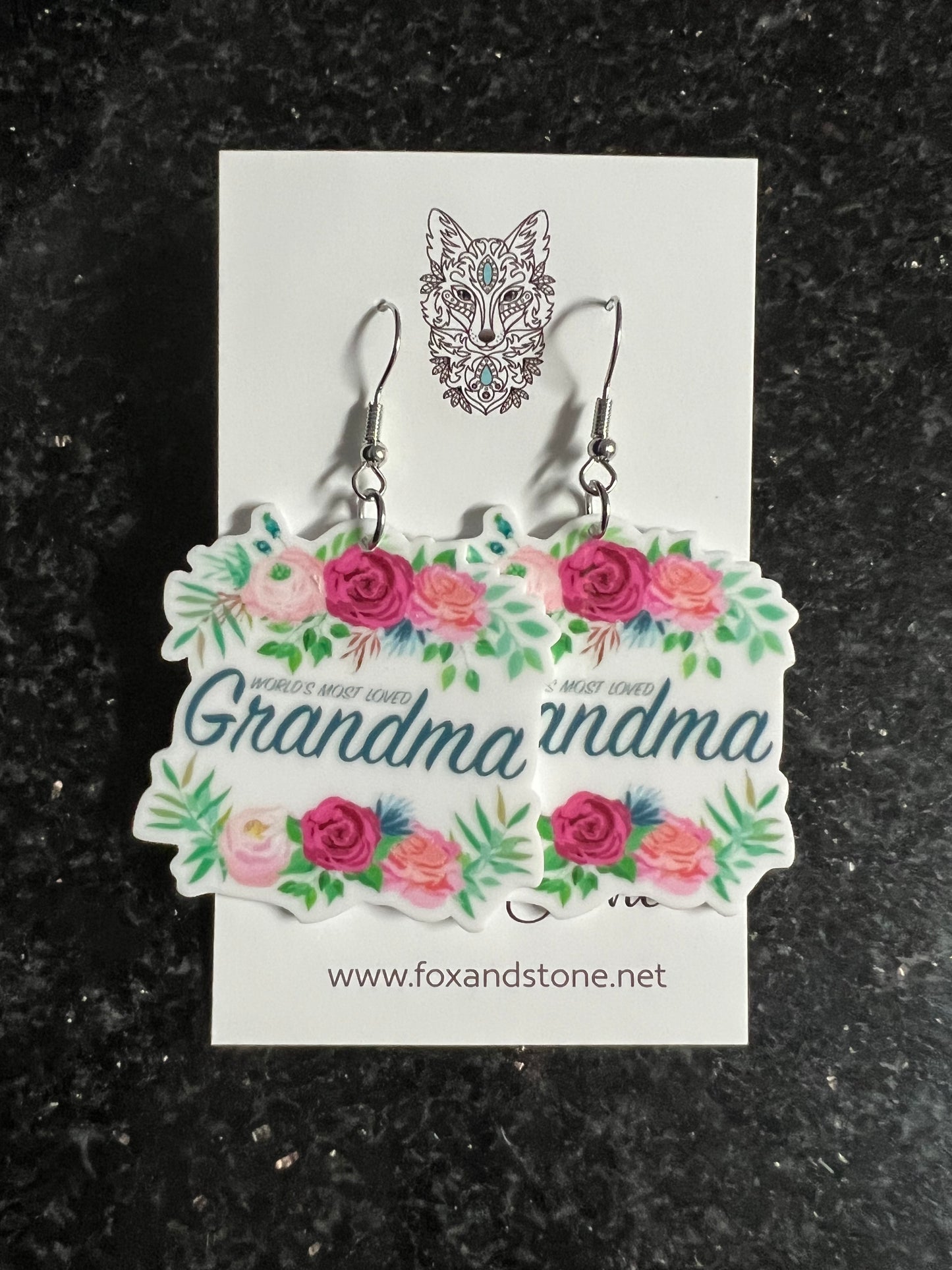 Worlds Most Loved Grandma Earrings