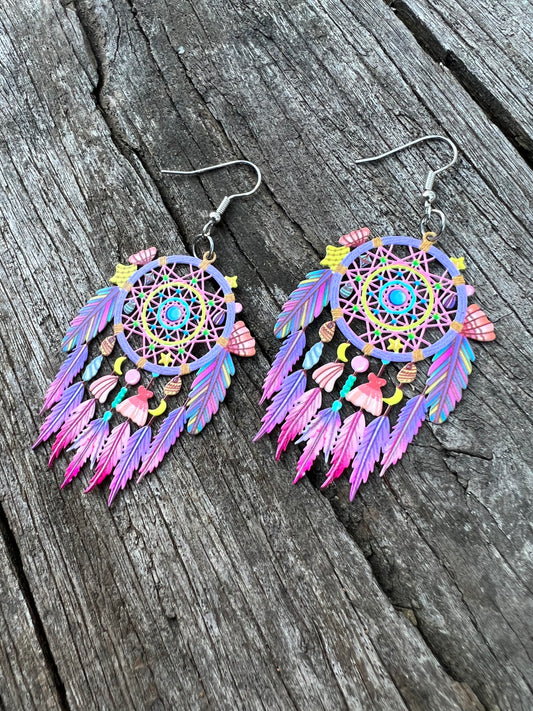 Wildflower Dreamcatcher Dreams Earrings