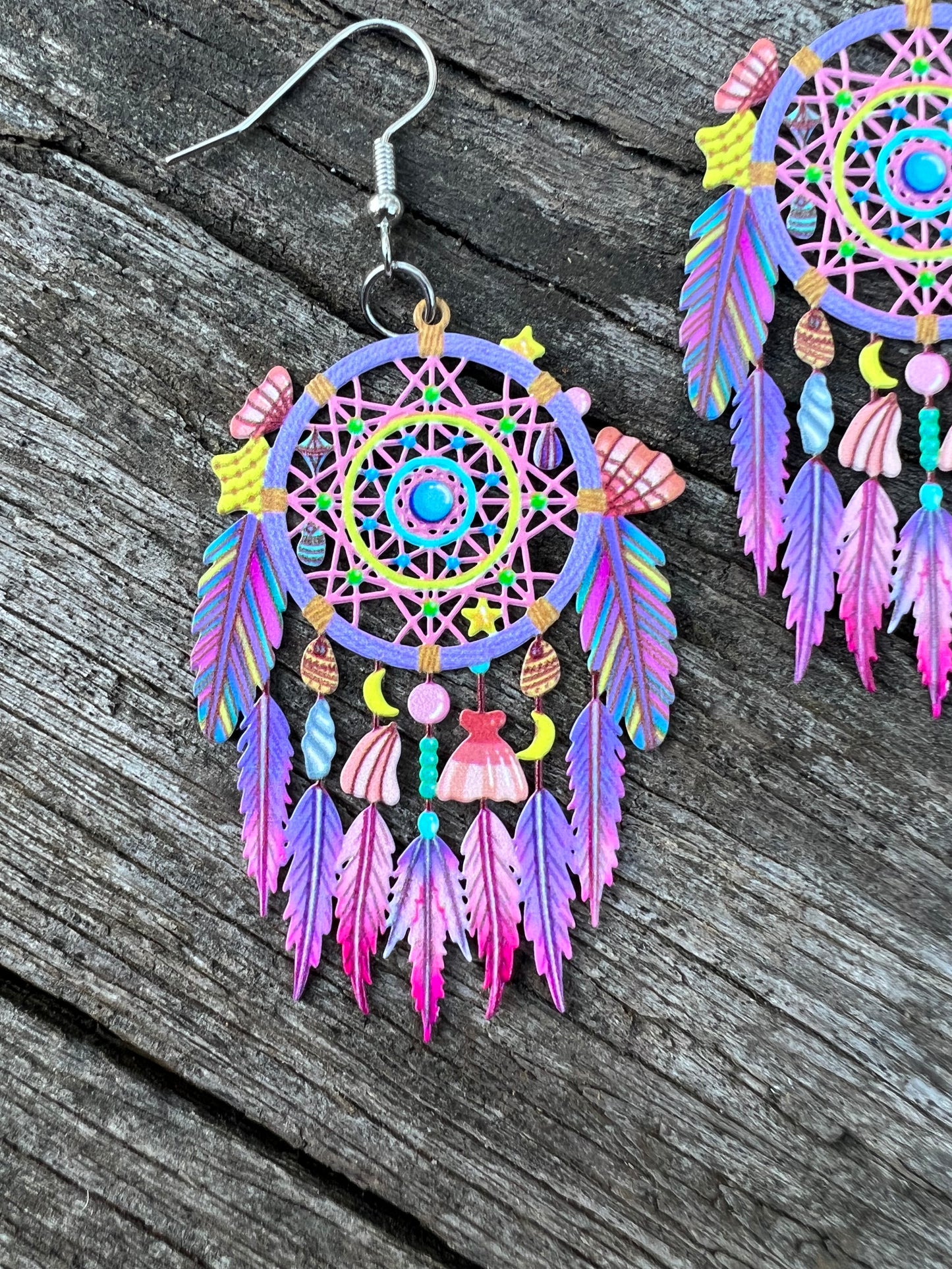Wildflower Dreamcatcher Dreams Earrings