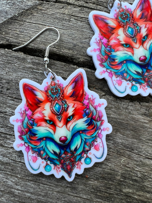 Mystic Vibes Fox Earrings
