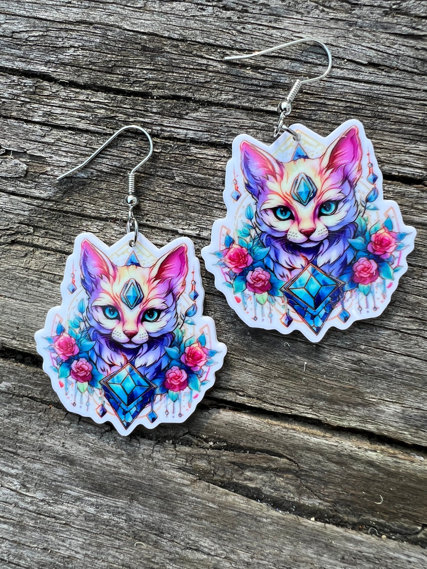 Mystic Vibes Cat Earrings