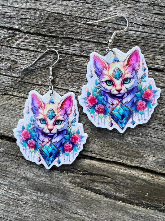 Mystic Vibes Cat Earrings