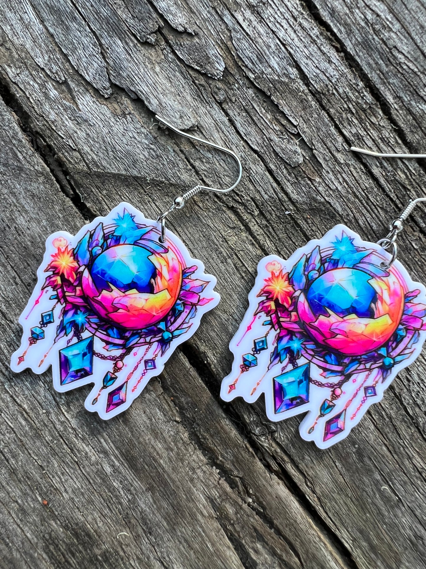Mystic Vibes Crystal Orb Earrings