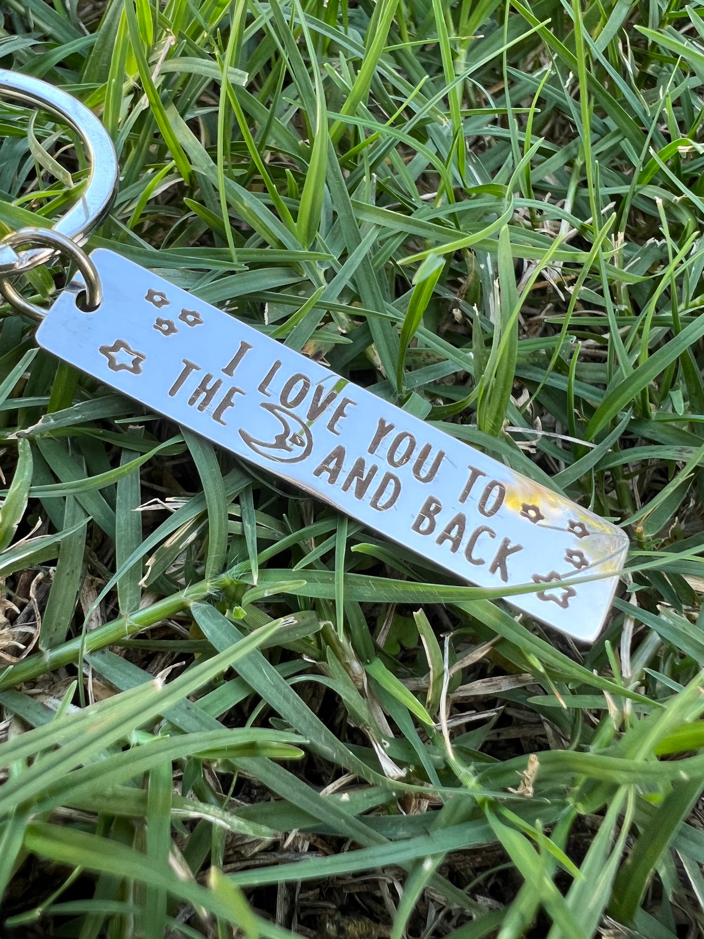 To The Moon and Back Keyring