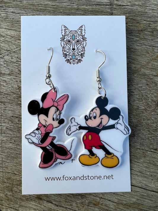 Mouse Love Happy Earrings