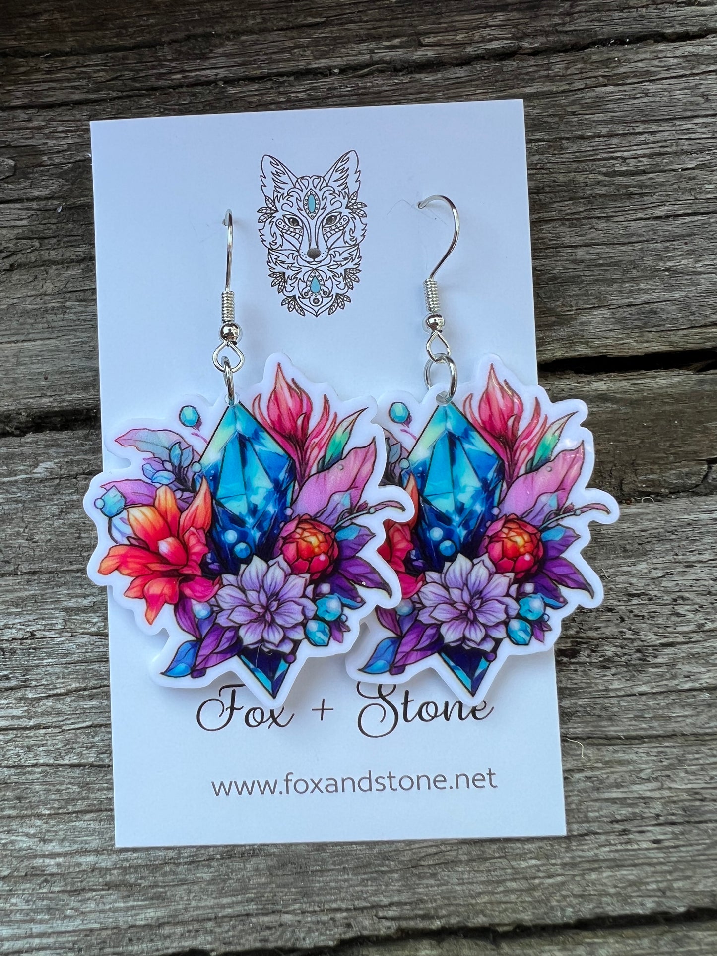 Mystic Vibes Flower Crystal Earrings