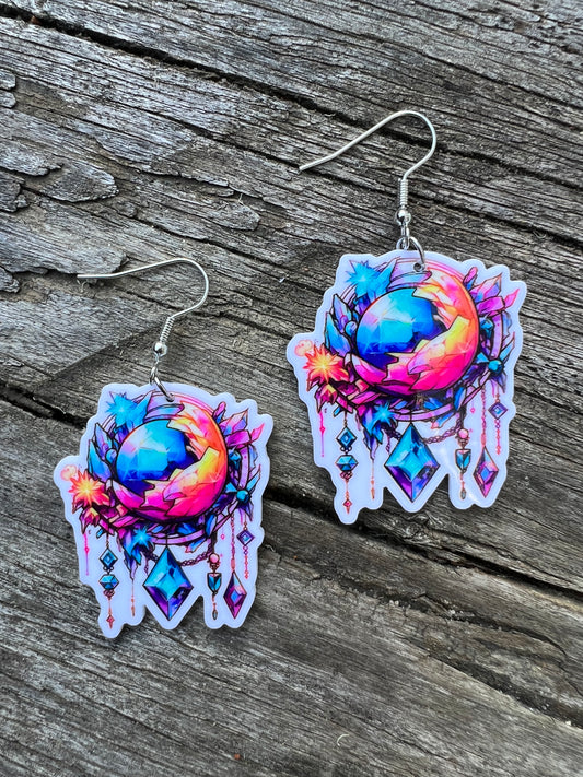 Mystic Vibes Crystal Orb Earrings