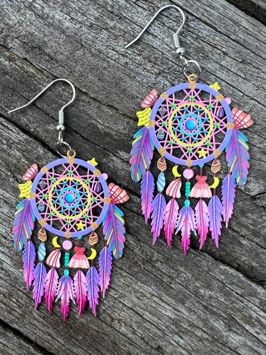 Wildflower Dreamcatcher Dreams Earrings