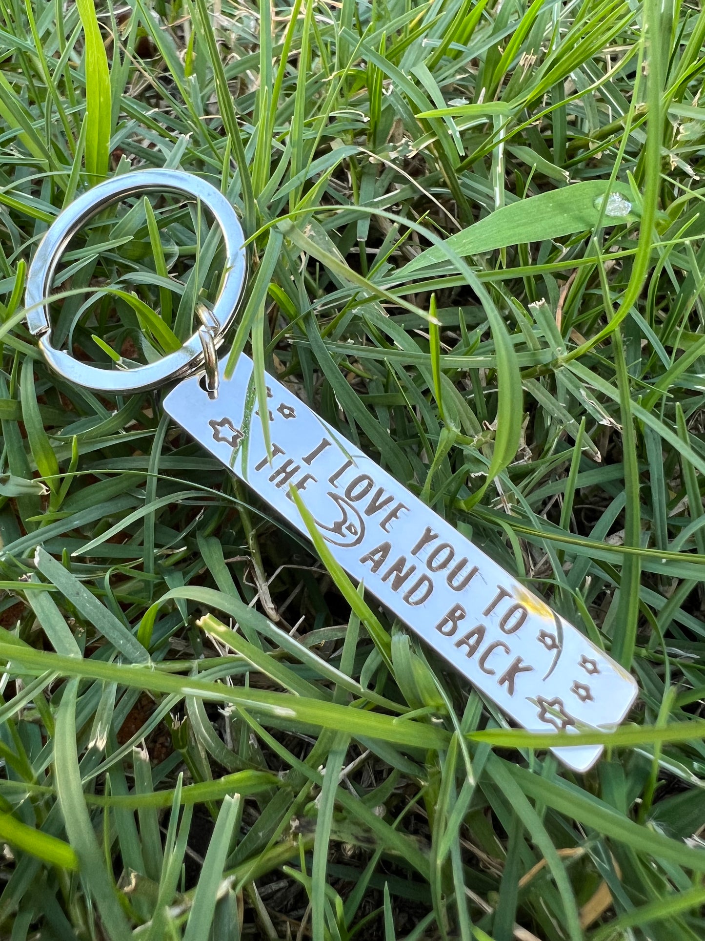 To The Moon and Back Keyring
