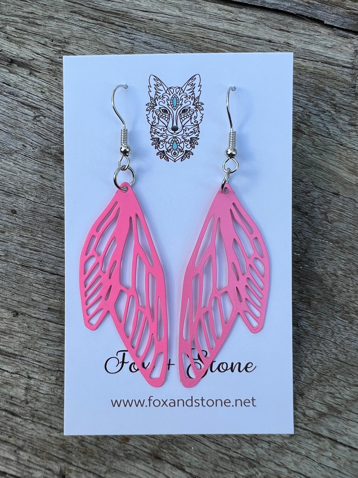 Pink Adelina Fairy/Angel Wing Filigree